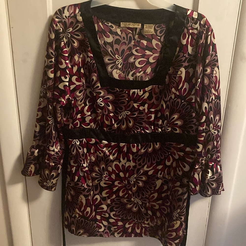 Notations Women's Floral Top - Multicolor